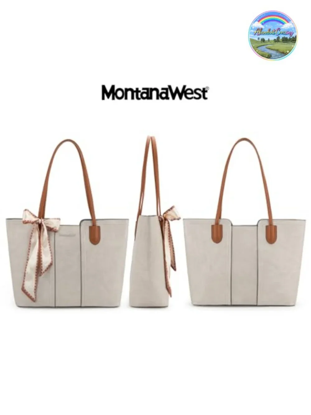 Faux Leather Tote Bag with Top Zipper for Women Office Casual